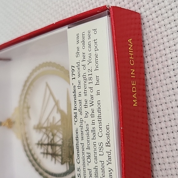 U.S.S. Constitution Brass Ornament - Picture 11 of 12